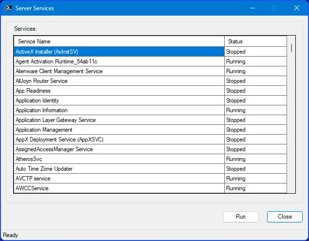 ScriptoForm with example DataGridView control