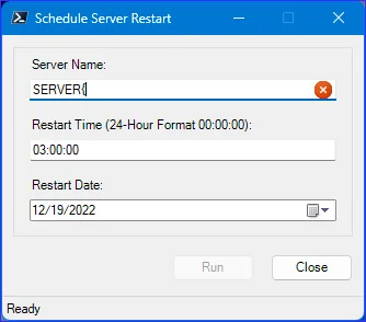 ScriptoForm with example ErrorProvider component error indicator
