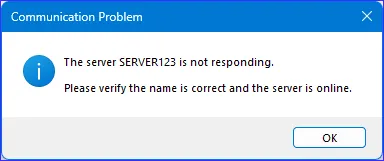 Example MessageBox dialog box